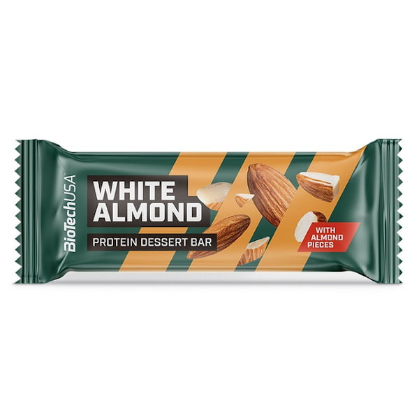 Biotech White Almond Protein Dessert Bar